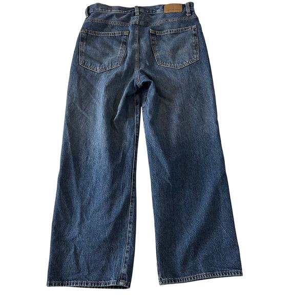 American Eagle AE Mens Baggy Jeans Size 32x27 Medium Wash Blue Denim - Picture 3 of 7
